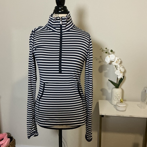 Kate Lord Tops - Kate Lord Striped Women's Top - Black and White